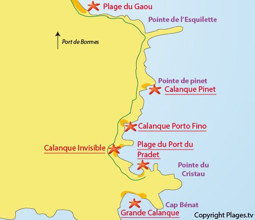 Port du Pradet Beach in Bormes-les-Mimosas - Var - France - Plages.tv