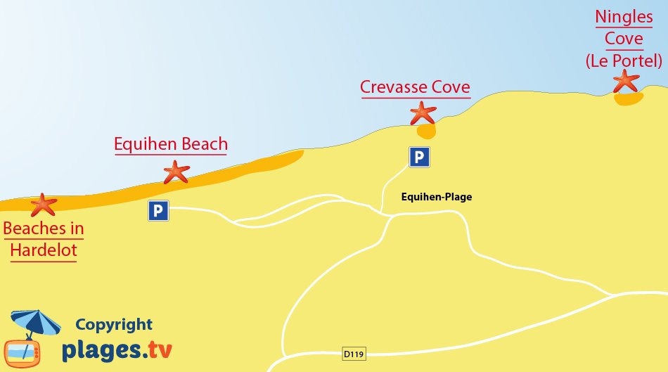 Central Beach in Equihen-Plage - Pas-de-Calais - France - Plages.tv