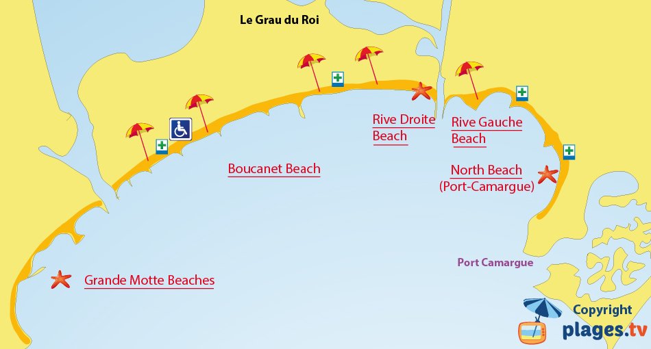Beaches in Le Grau-du-Roi France (30) - Seaside resort of Grau du Roi ...