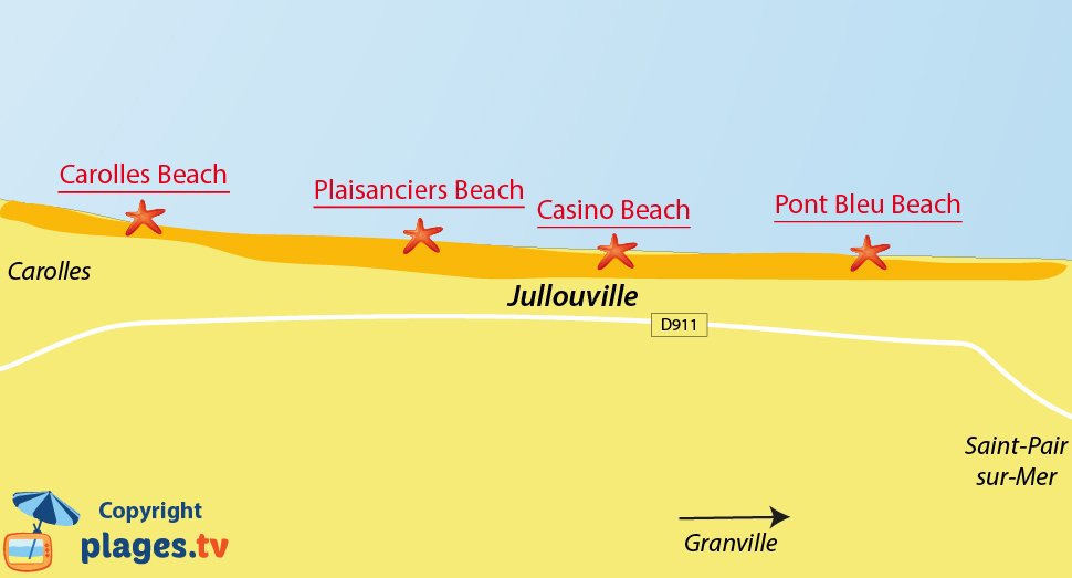 Beaches in Jullouville France (50) - Seaside resort of Jullouville ...