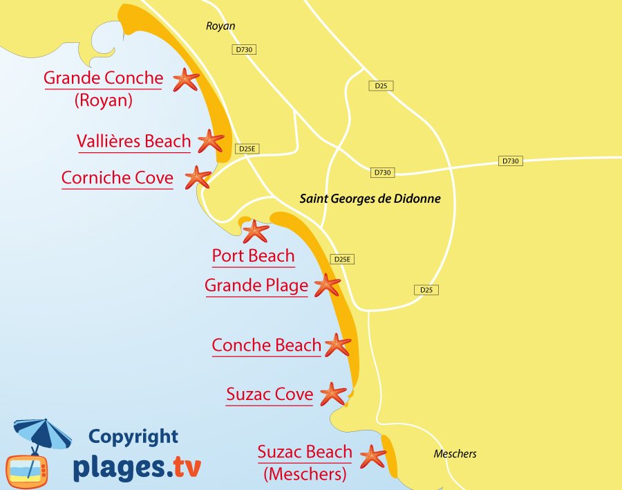 Beaches in Saint-Georges-de-Didonne France (17) - Seaside resort of ...