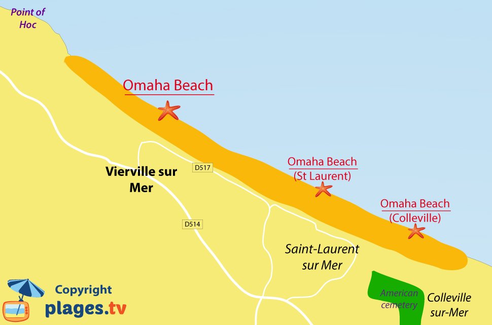 Beaches in Vierville-sur-Mer France (14) - Seaside resort of Vierville ...