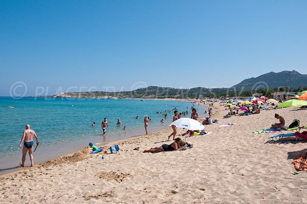 Photo de la plage d'Aregno à Algajola