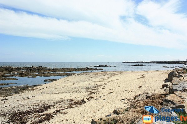 Photo de la plage des Bossilles sur l'ile d'Yeu