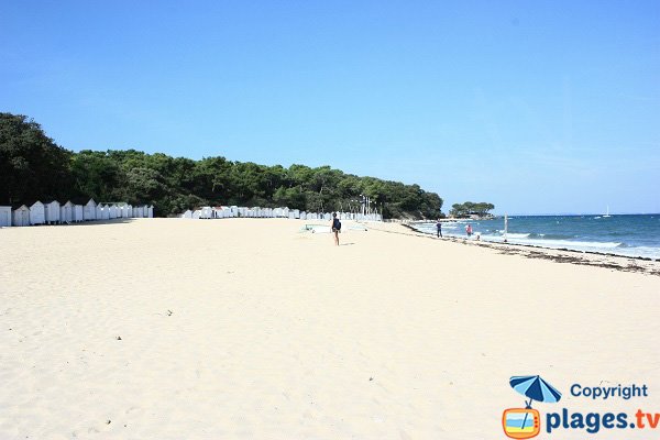 Photo de la plage des Sableaux à Noirmoutier