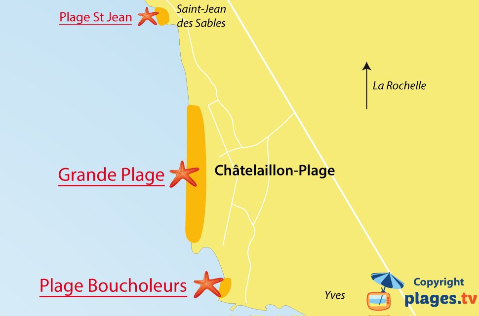 La plage Plages à Châtelaillon-Plage - La Rochelle Tourisme